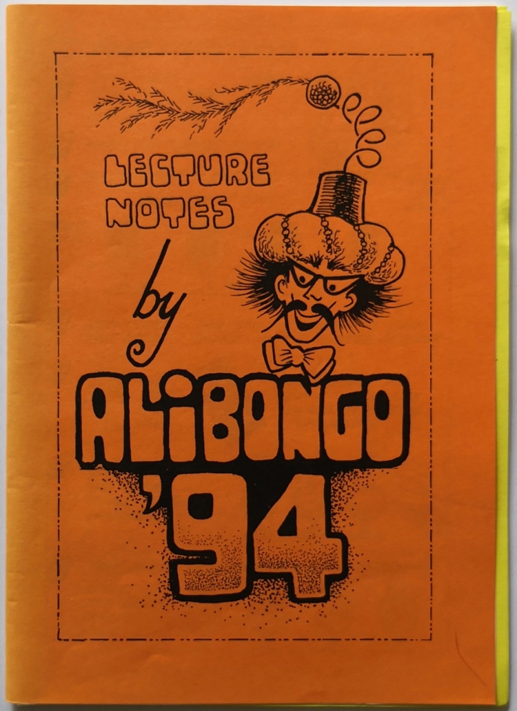 Ali Bongo - Lecture Notes 1994